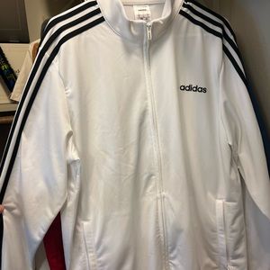 White adidas light running jacket